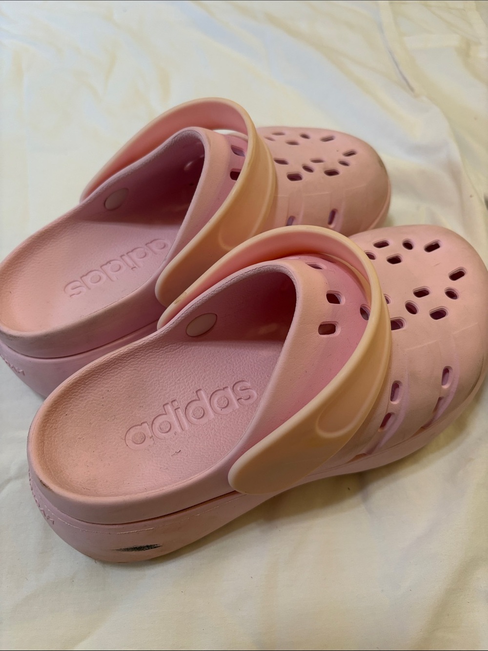 adidas Kids Pink Lightweight Ventilated Clog Sandals